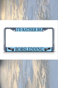Bobsled License Plate Cover